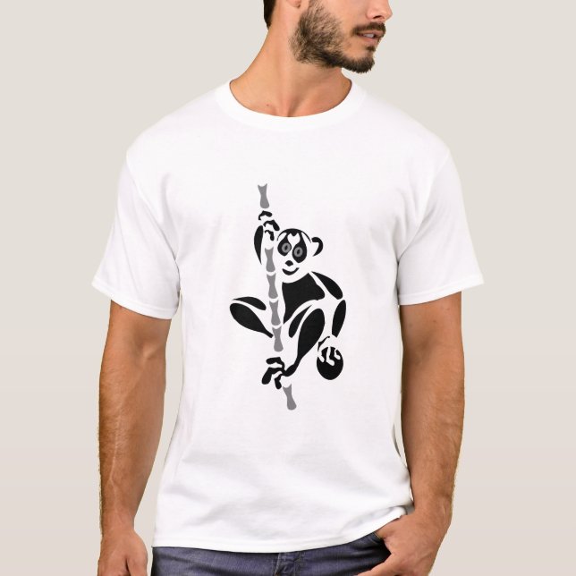 Stencil Slow Loris Climbing T-Shirt (Front)