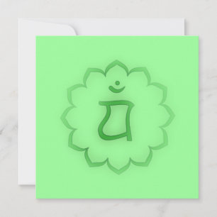 "Stenciled" Heart Chakra - Anahata Invitation