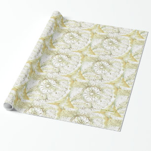 Stencilled Doily Design Gift Wrap