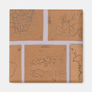 Stencils of the World Magnet