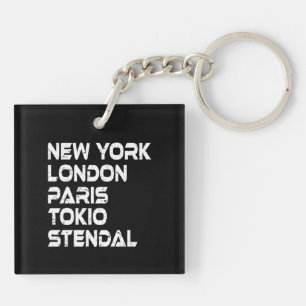 Stendal New York London Tokio Paris Anhänger Keychain