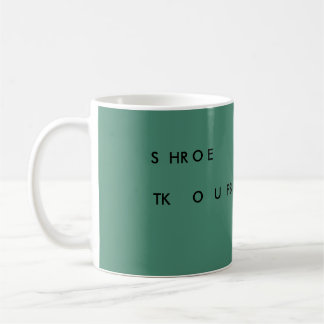 Steno SLOW DOWN 11 oz mug (green) SHROE TKOUPB