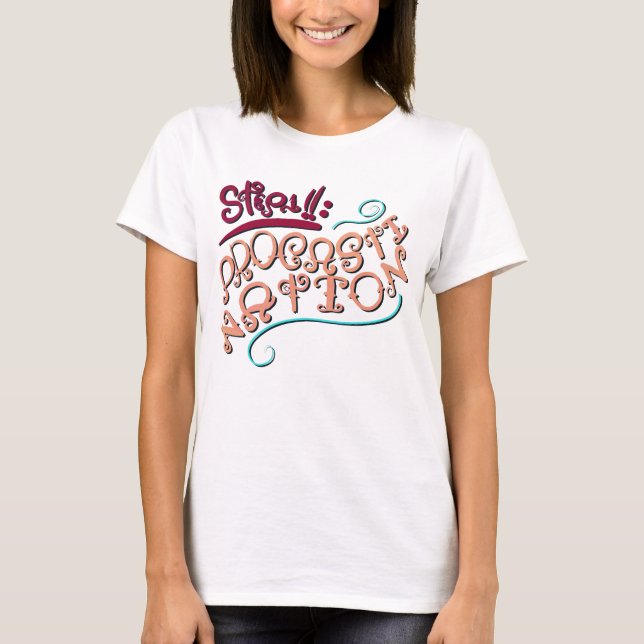 Step 1: Procastination T-Shirt (Front)