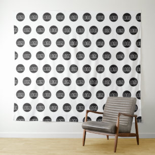 Step and Repeat Logo Selfie Photo backdrop Tapestry