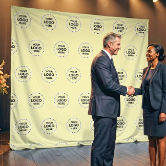 Step And Repeat Media Wall | Custom Logo Backdrop Tapestry