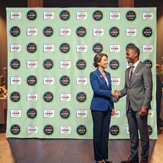 Step And Repeat Media Wall - Sponsor Logo Backdrop Tapestry