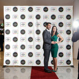 Step And Repeat Media Wall - Sponsor Logo Backdrop Tapestry
