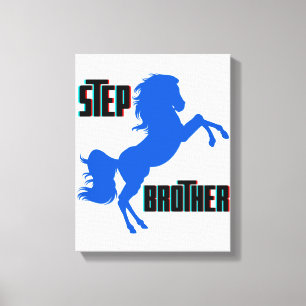 Step Brother Horse Rearing Canvas Print