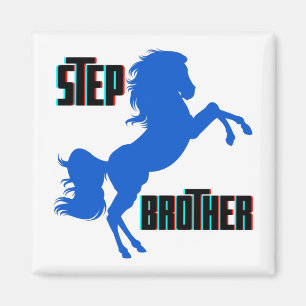 Step Brother Horse Rearing Magnet