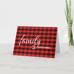 Step Brother's Buffalo Plaid Birthday Card