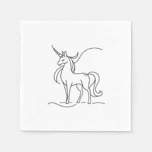 Step-by-Step Guide to Drawing a Unicorn Napkin