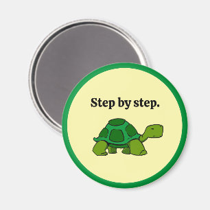 Step by Step Turtle Cartoon, Persistent Winning Magnet