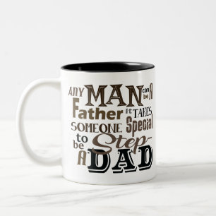 Step Dad Best Father Day Two-Tone Coffee Mug