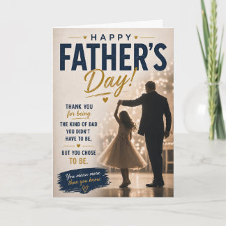 Step Dad Father's Day Card from Daughter