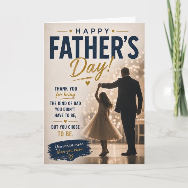 Step Dad Father's Day Card from Daughter (Front)