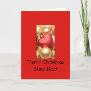 Step Dad Merry Christmas card