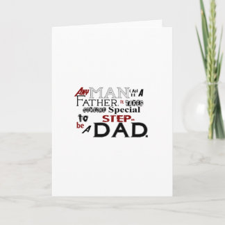 Step Dad Quote Fathers Day Card