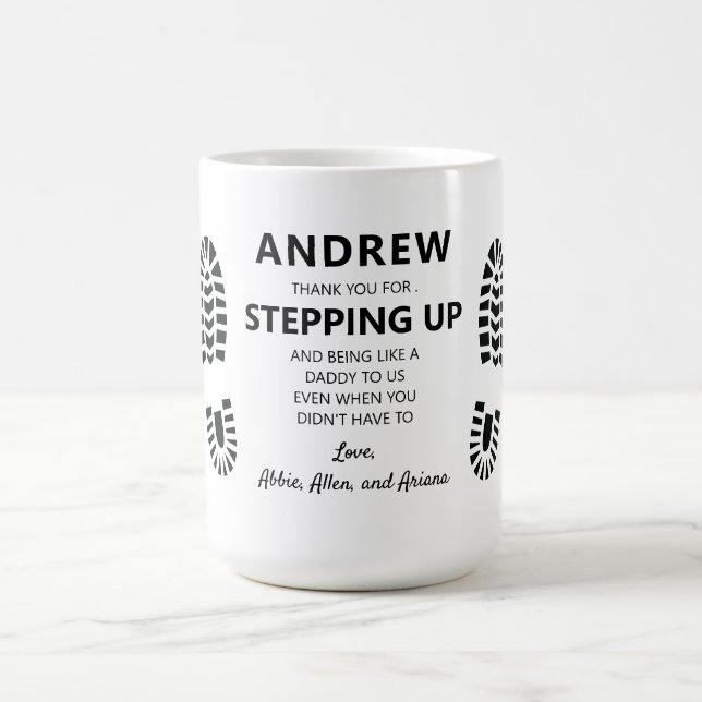 Step Dad Thank You  Coffee Mug (Center)