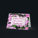 Step Daughter Birthday Card<br><div class="desc">A special message for that special lady in your house on her special day!  Wish you step daughter a very happy birthday,  letting her know how happy you are to have her in your life.</div>
