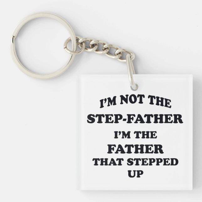 Step-Father Keychain (Front)
