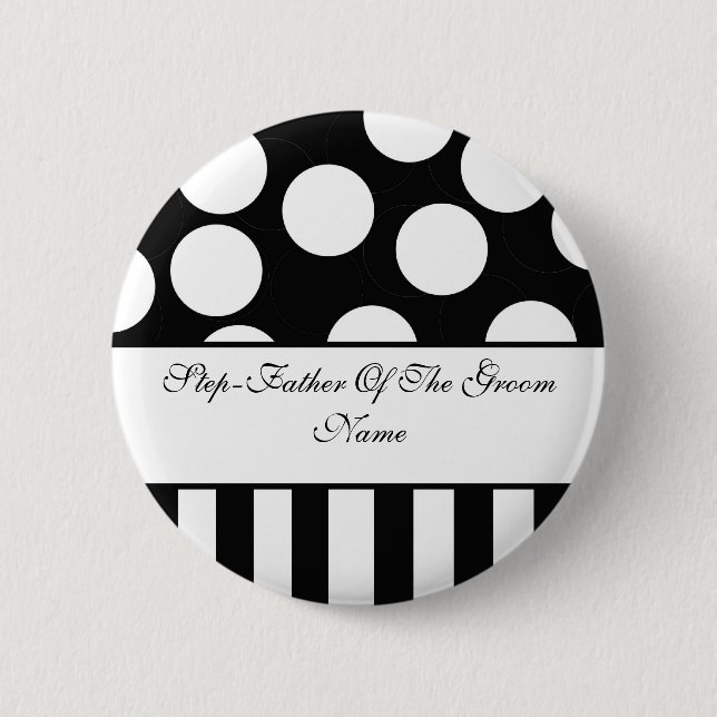 Step Father Of The Groom Button (Front)