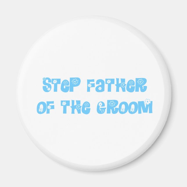 Step Father of the Groom Magnet (Front)
