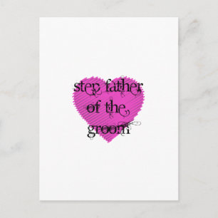 Step Father of the Groom Postcard