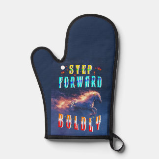 Step Forward Boldly Oven Mitt