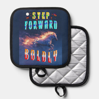 Step Forward Boldly Pot Holder