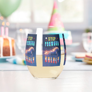 Step Forward Boldly Stemless Wine Glass