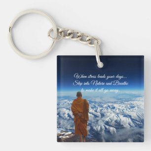 Step into nature keychain