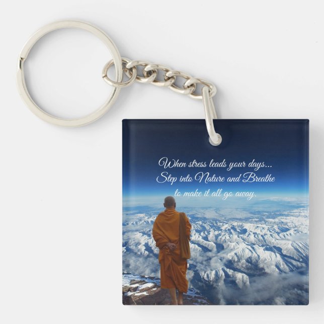 Step into nature keychain (Front)