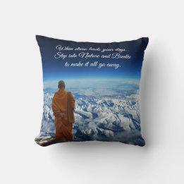 Step into nature throw pillow