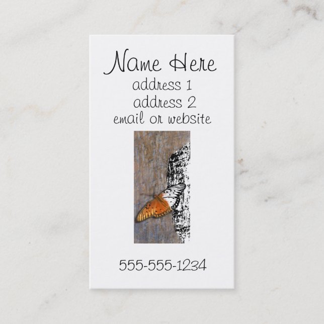 Step into reality business card (Front)