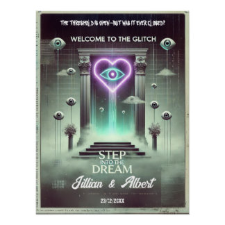 👁️ “Step Into the Dream” Weirdcore Welcome Poster