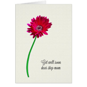Step-Maman Va Bien Bientôt Peint Fleur