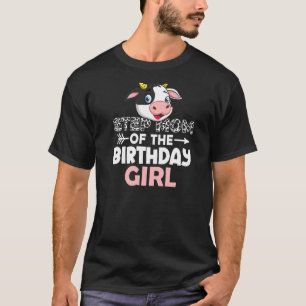 Step Mom Of The Birthday Girl Cows Farm Cow Stepmo T-Shirt