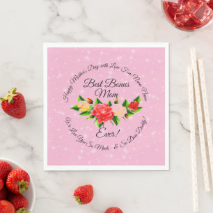 Step Mother Bonus Mom Mother's Day Medium Napkin