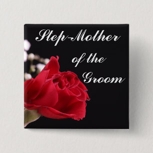 Step Mother Of The Groom 2 Inch Square Button