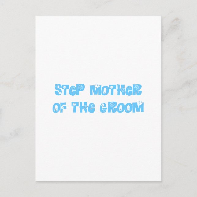 Step Mother of the Groom Postcard (Front)