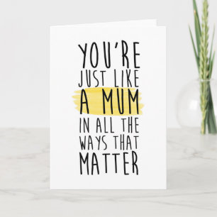 step mum mother's day card