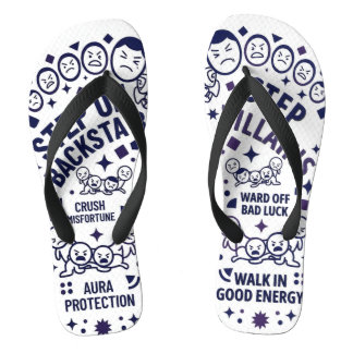 Step On Backstabbers | Step On Villains Set Flip Flops