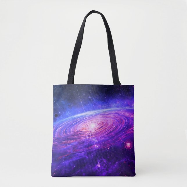 Step Out in Style With A Distant Galaxy on Your Tote Bag (Front)