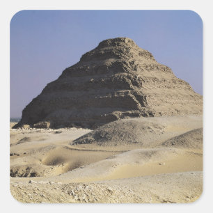 Step pyramid of King Djoser  Old Kingdom Square Sticker