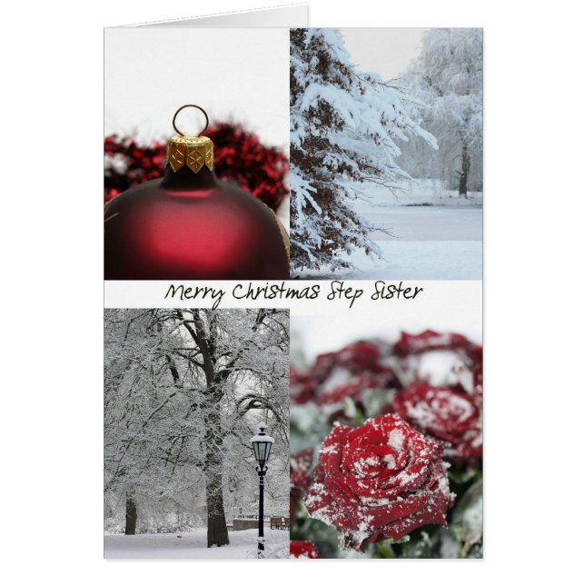 Step Sister Christmas Red Winter collage (Front)