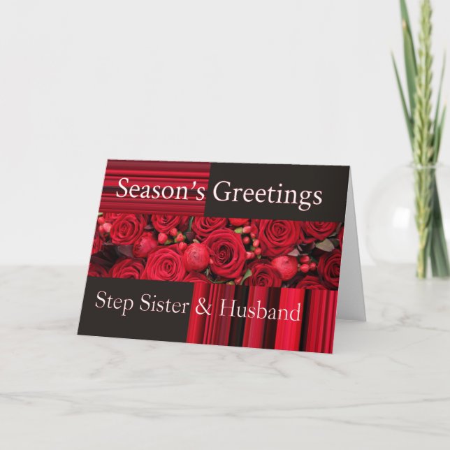 Step soeur & Husband Joyeuse carte de Noël (Devant)
