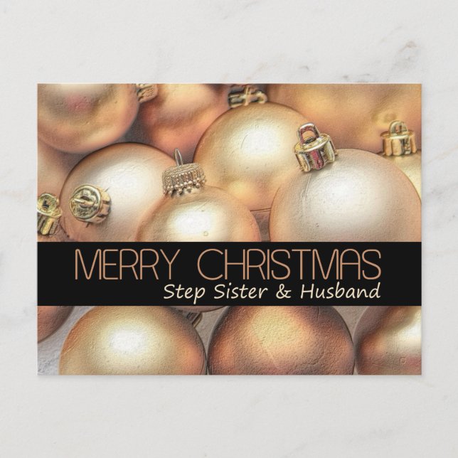 Step soeur & Husband Joyeuse carte de Noël (Devant)
