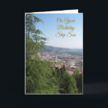 Step Son Birthday Card Mountain Landscape<br><div class="desc">Step son birthday card landscape photography. You can customise this birthday card with any text of your choice then have it printed and sent to you or instantly download it. Should you require any help with customising then contact us through the message link on this page. Landscape step son personalised...</div>