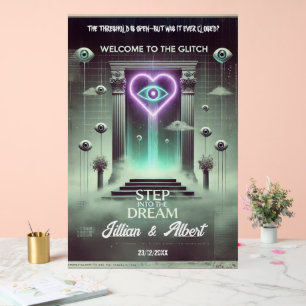 ✨ “Step Through the Glitch” Weirdcore Welcome Acrylic Sign