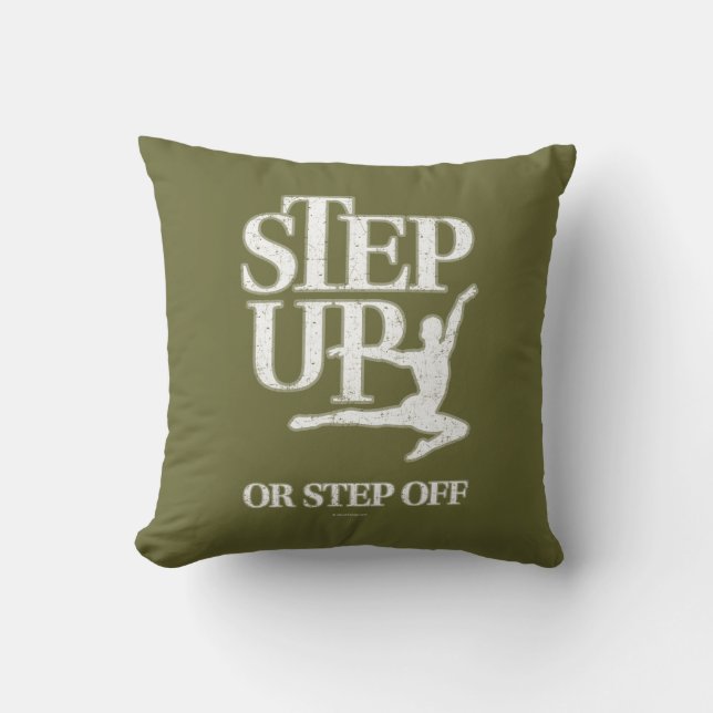 Step Up Or Step Off (Dance) Throw Pillow (Front)
